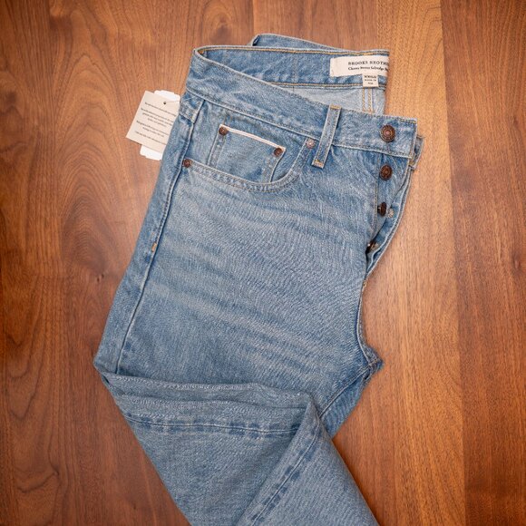 Brooks Brothers Cherry Street Selvedge Denim Pants - 30x32 - Picture 1 of 4